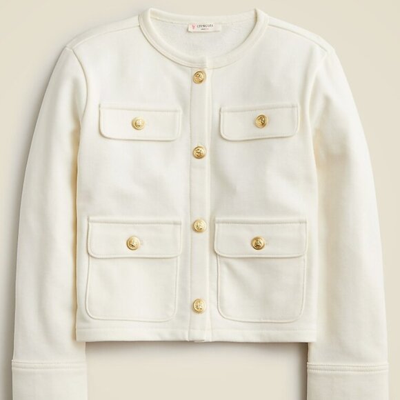 J. Crew Other - J. Crew Girls' french terry lady jacket Size Small